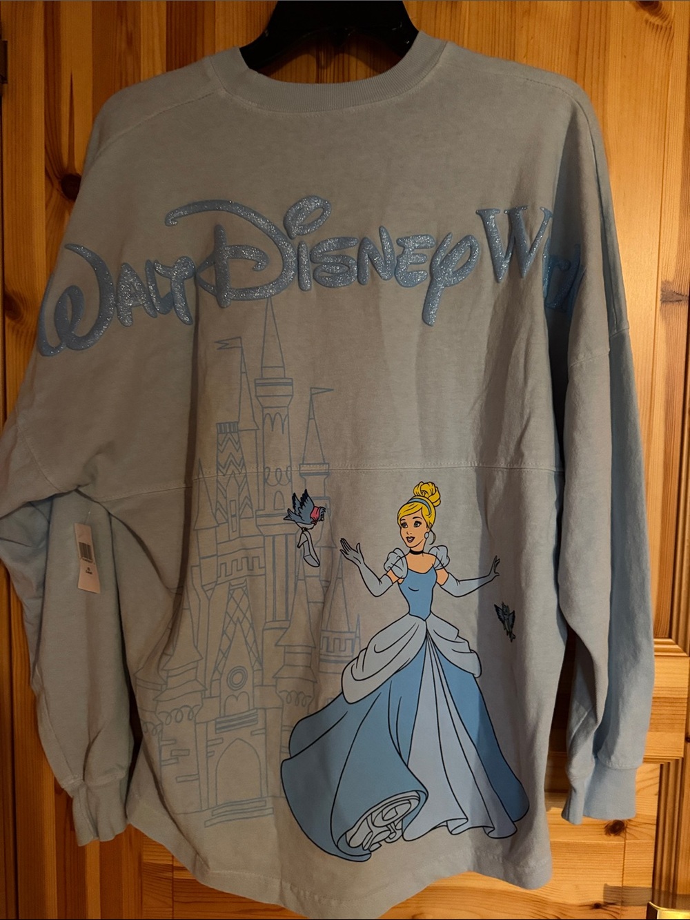 Disney Light Blue Cinderella Graphic Crewneck Sweater